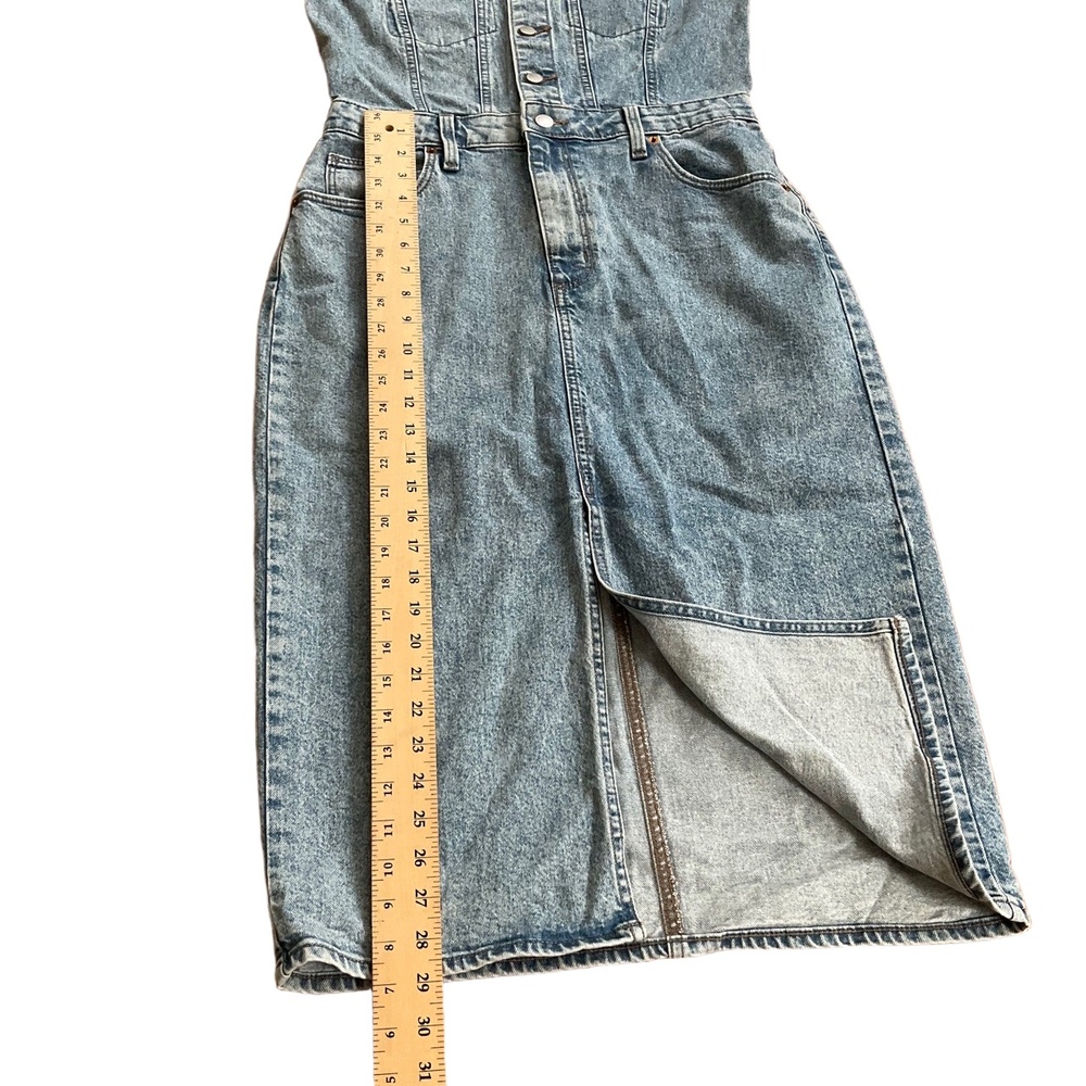 Universal Thread Blue Button Front Sleeveless Fro… - image 7